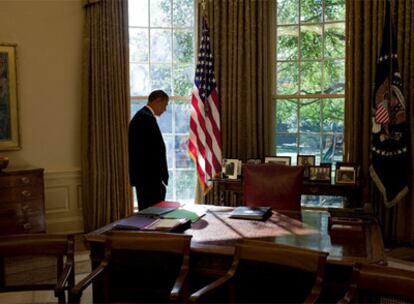 El presidente de Estados Unidos, Barack Obama, en el Despacho Oval de la Casa Blanca, el pasado jueves 29.