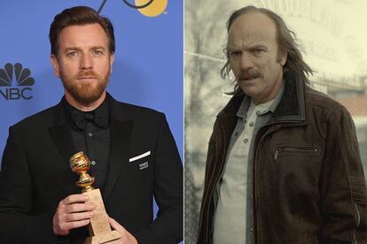 Ewan McGregor

Contaba el actor escocés en una entrevista con El País que su inspiración para interpretar a los gemelos Ray y Emmit Stussy (en la imagen, el menos agraciado de los dos) en la tercera temporada de la serie Fargo fue el propio presidente Trump. “Un capitalista dispuesto a culpar al otro y a exprimir hasta el último centavo de cualquiera”, confesó sobre la preparación del papel que le otorgó un Globo de Oro.