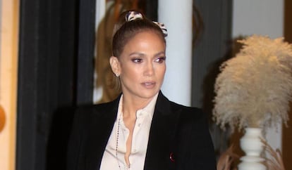 Jennifer Lopez, en el rodaje de