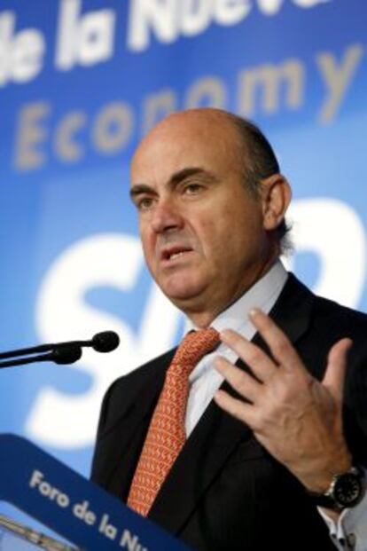 El ministro de Economía, Luis de Guindos.