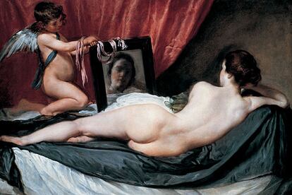 <i>Venus del espejo<i> (1648-1651), de Diego Velázquez.