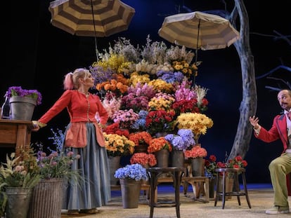 La protagonista Antonia, interpretada por Rosa Boladeras, en un ensayo de la obra.