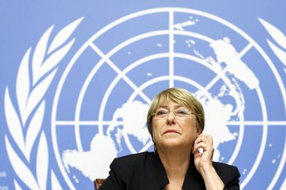 A alta comissária de Direitos Humanos da ONU, Michelle Bachelet, nesta quarta.