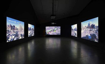 La videoinstalación 'Close-Up', de Jia Zhangke.