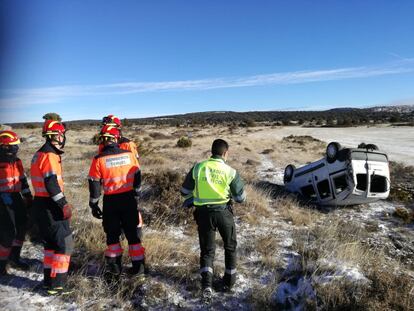 Accidente en Teruel el pasado 30 de diciembre.