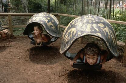 Un rincón en el Zoo del Bronx, en Nueva York.