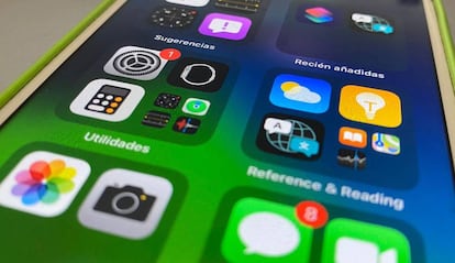 Biblioteca de apps en iOS 14