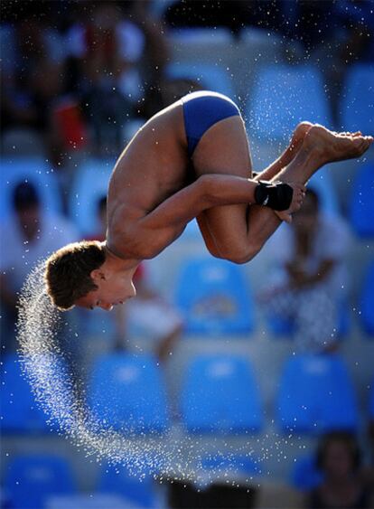 Thomas Daley, durante la final de trampolín.