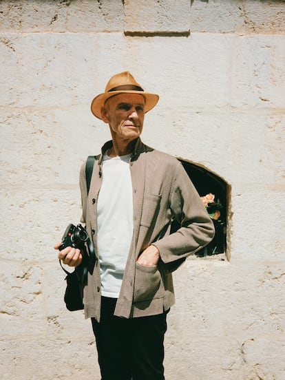 Joel Meyerowitz con su cámara durante su última visita a Málaga.