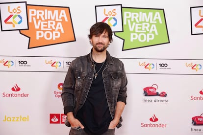 David Otero, ex El canto del loco, también se dejó ver por la alfombra roja.