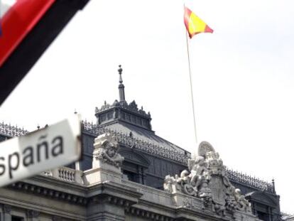 Sede del Banco de Espa&ntilde;a, en la Plaza de Cibeles de Madrid.