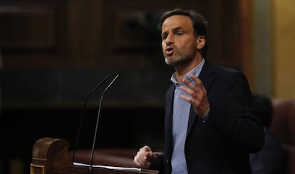 Jaume Asens, durante la sesión de investidura.