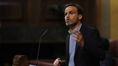 Jaume Asens, durante la sesión de investidura.