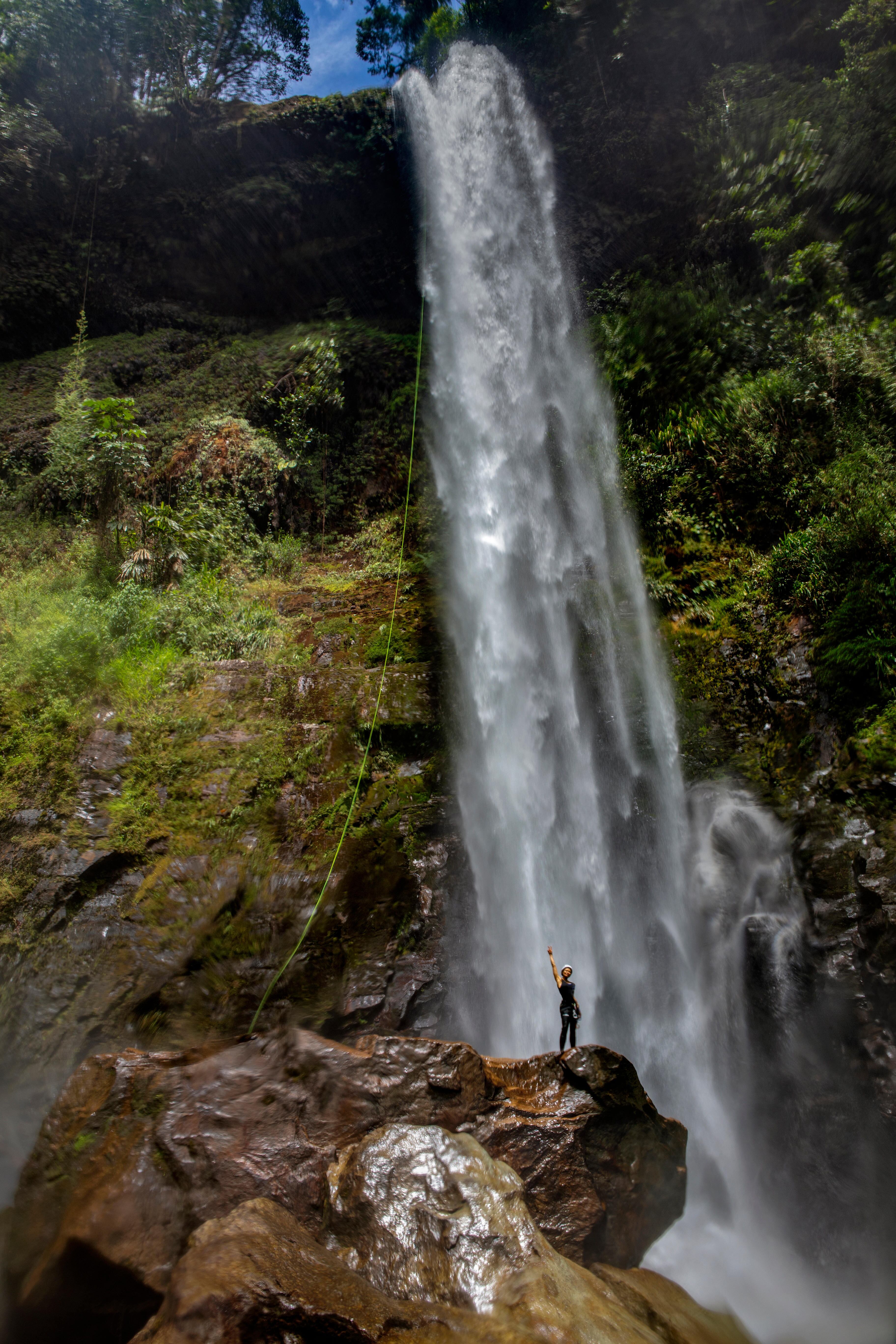 Cascada del Fin del Mundo en la selva de Macoa, al sur de Colombia. 