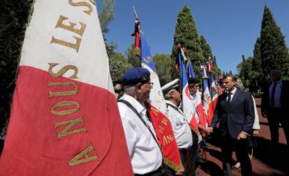 Emmanuel Macron, en la conmemoración del desembarco en Provenza.