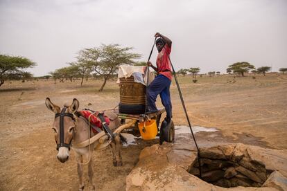 Pozo comunitario en los alrededores de Nema (Mauritania). El agua lo es todo aquí.