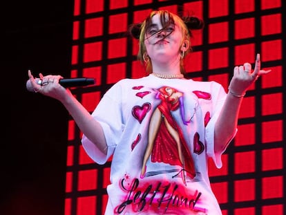 Billie Eilish actuant a Dublín a l'agost.