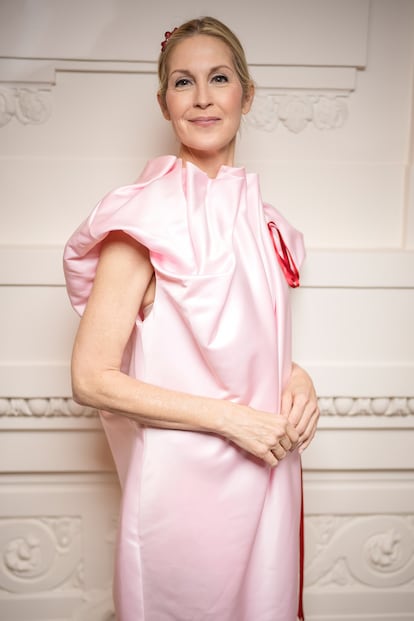 Vestida de Jean-Paul Gaultier por Simone Rocha, en el desfile de la casa de costura en enero.