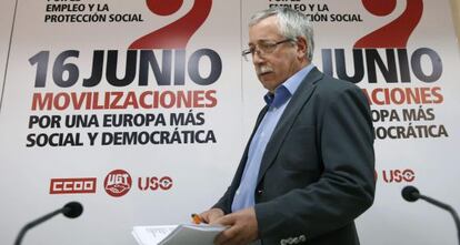 El secretario general de CCOO, Ignacio Fern&aacute;ndez Toxo