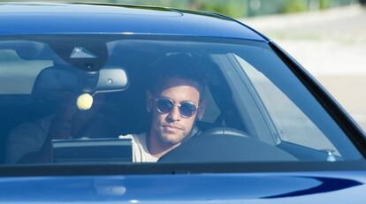 Neymar aquest dimecres a Sant Joan Despí.