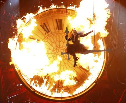 La cantante Pink durante su actuación en los Billboard Awards, celebrados en Las Vegas (Estados Unidos).