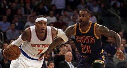 Carmelo Anthony y LeBron James.