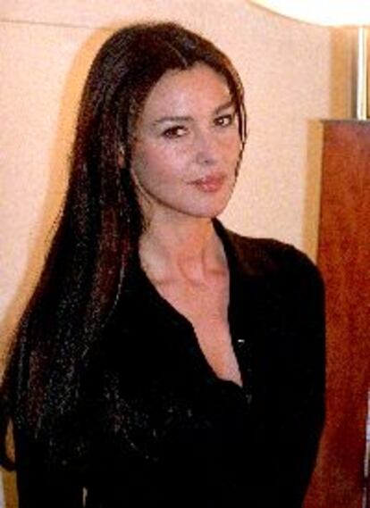 Monica Bellucci, ayer, en Barcelona.