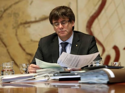 El presidente de la Generalitat, Carles Puigdemont.