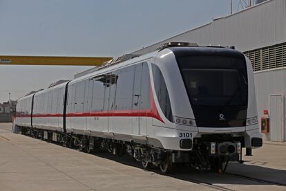 El tren de la Línea 3 del Metro de Guadalajara, que estará listo en septiembre.