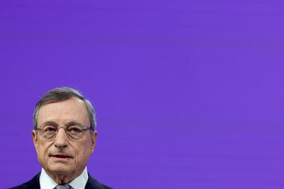 Mario Draghi, el pasado día 9 en Bruselas.
