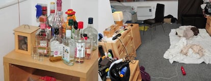 Quarto de Reynhard Sinaga em seu apartamento de Manchester.