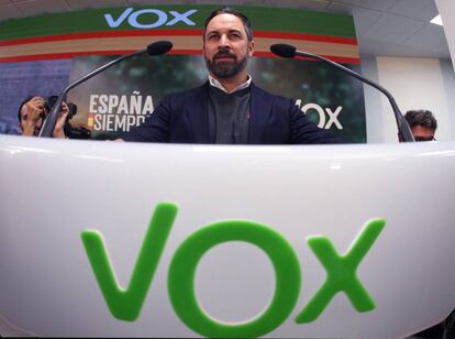 Santiago Abascal, líder de Vox.