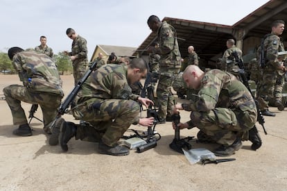 Militares franceses de la Operación Barkhane, en Malí.