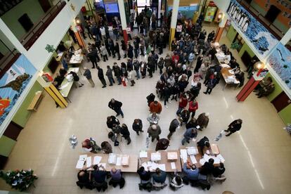 Imagen de un colegio electoral en las elecciones del 20 de diciembre.