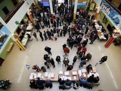 Imagen de un colegio electoral en las elecciones del 20 de diciembre.