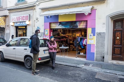 Un barrio de Livorno (Italia) con mucha presencia de migrantes