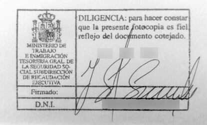 El sello que utilizaba Aneri para compulsar documentos. 