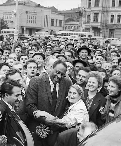 Paul Robeson, en Moscú en 1959.