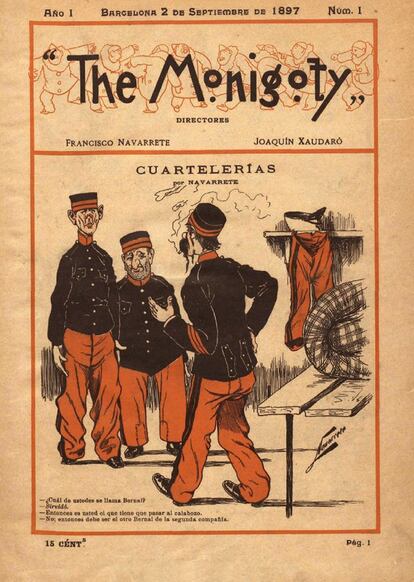 Por quince cntimos, ocho pginas de historietas. Esto es lo que ofreci 'The Monigoty' durante sus 15 nmeros. El espa?ol Francisco Navarrete y el filipino Xaudar fueron los responsables de esta coleccin que se prolong de febrero a agosto de 1897.