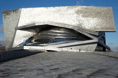 El auditorio parisino Philarmonie diseñado por Jean Nouvel.