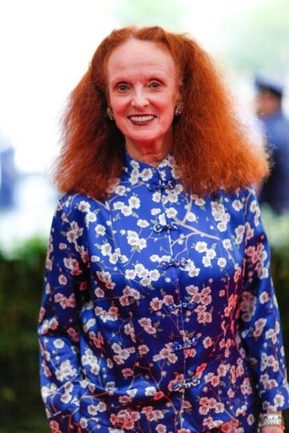 Grace Coddington, en la gala del MET celebrada el pasado abril.