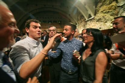 Rivera, el lunes en Tarragona.