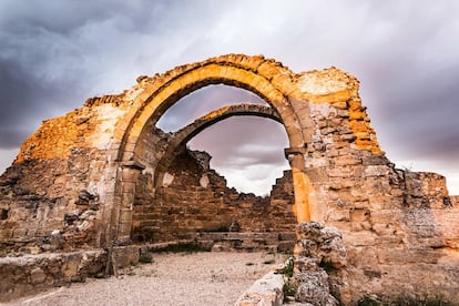 Restos de la basílica de Recópolis.