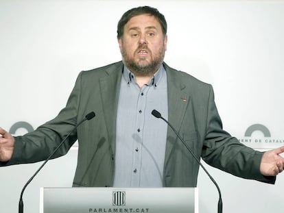 El vicepresidente econ&oacute;mico de la Generalitat, Oriol Junqueras.