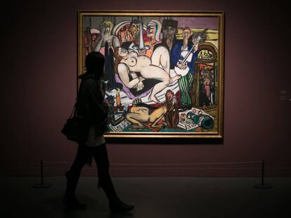 'Ciutat (Nit a la ciutat)', una de les obres de Max Beckmann que es poden veure a CaixaForum.