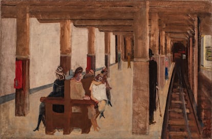 'Sin título (Estación de metro)' (1937), de Mark Rothko, una de sus obras figurativas de los años treinta.