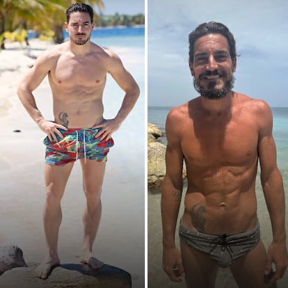 Damián Quintero, antes y después de su paso por 'Supervivientes 2025'.