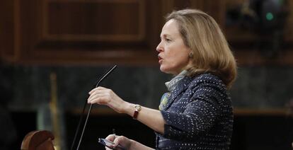 La vicepresidenta de Asuntos Económicos, Nadia Calviño