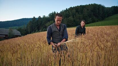 Cena de 'Uma vida oculta', de Terrence Malick.