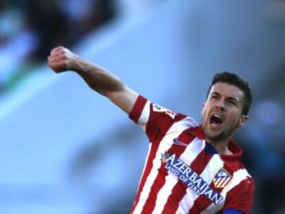 Gabi celebra un gol del Atl&eacute;tico